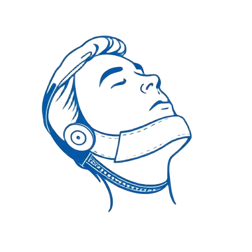 Anti-snoring chin strap icon