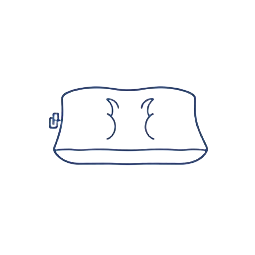 Anti-snore memory foam pillow icon