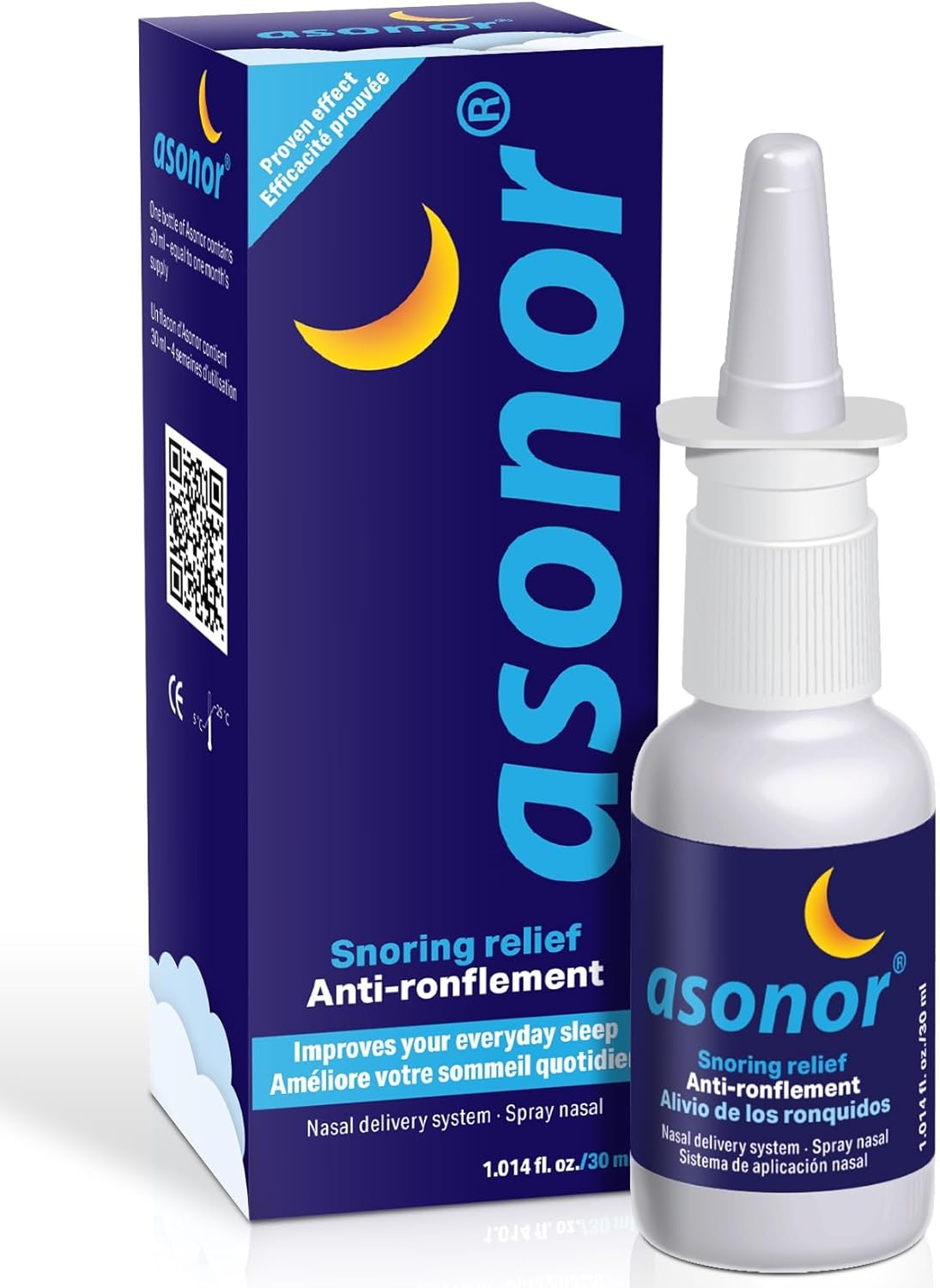 Asonor Anti-Snoring Nasal Spray 30ml bottle